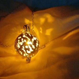 Dragon ball illuminated pendant.